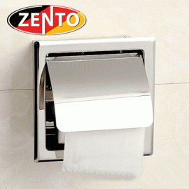 Lô giấy vệ sinh âm tường inox Zento HC1258